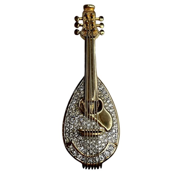 Swarovski RARE Vintage Limited Edition Retired Mandolin Brooch - Picture 4 of 12